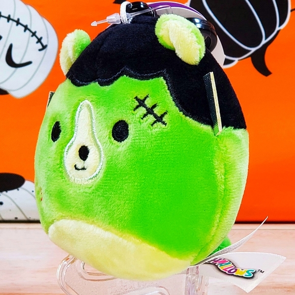 Squishmallow Len the Monster 3.5" Clip UltraSoft Stuffed Halloween Toy Plush NWT - Picture 6 of 11